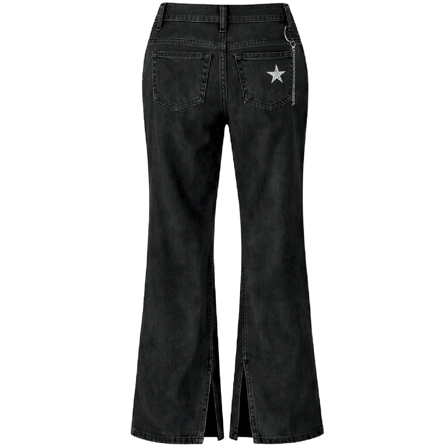 women black denim jeans